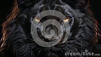 Cinematic 3d image realistic epic lion king made with generative AI Stock Photo