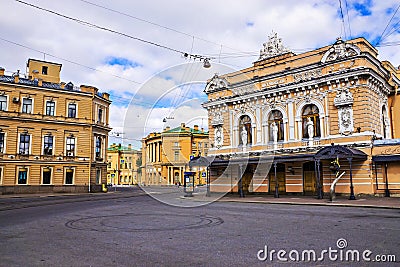 Ciniselli Circus - first stone-built circus in Russia (1877) Stock Photo