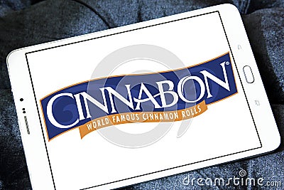 Cinnabon bakery restaurant logo Editorial Stock Photo