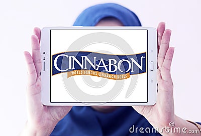 Cinnabon bakery restaurant logo Editorial Stock Photo