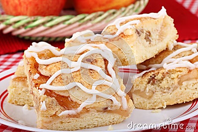 Cinnamon Apple Bars Stock Photo