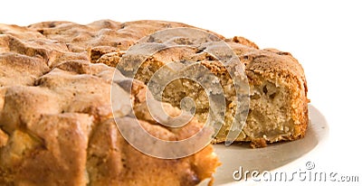 Cinnamon apple pie Stock Photo