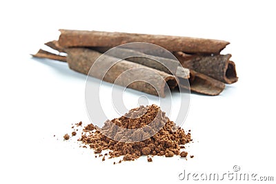 Cinnamon powder Stock Photo