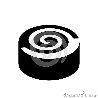 Cinnamon roll icon. Trendy Cinnamon roll logo concept on white b Vector Illustration