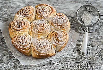 Cinnamon rolls Stock Photo