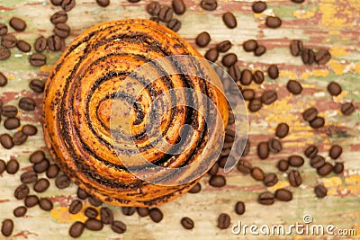 Cinnamon rolls bun. Stock Photo