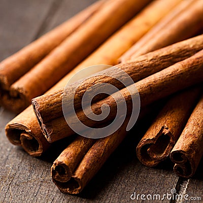 Cinnamon sticks Stock Photo