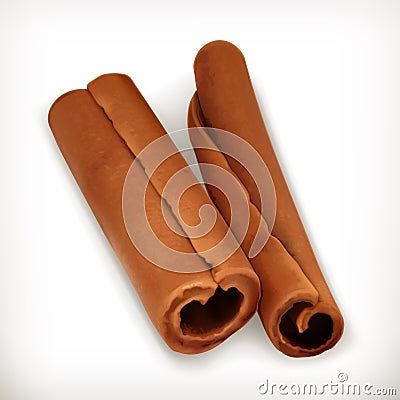 Cinnamon, vector icons Vector Illustration