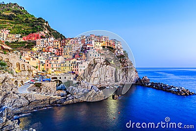 Cinque Terre. Manarola. Stock Photo