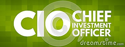 CIO - Chief Investment Officer acronym Stock Photo