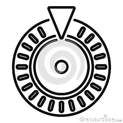 Cipher wheel icon outline vector. Data encryption Vector Illustration