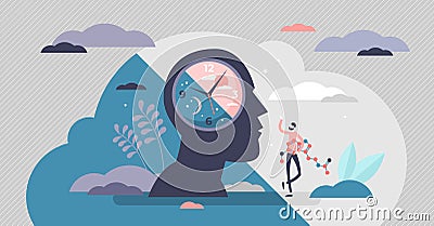 Circadian rhythm concept vector illustration Vector Illustration