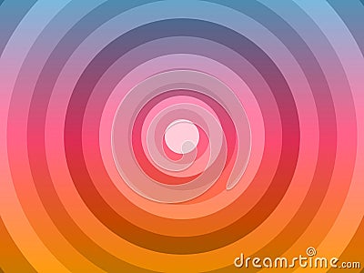 Abstract colorful background with rounded pattern Cartoon Illustration
