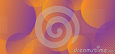 Circle abstract background with gradient dynamic geometry Vector Illustration