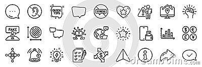 Circle area, Phone wallet and Teamwork question line icons pack. For web app. App line icons. Vector Vector Illustration