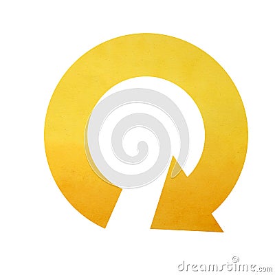 Circle arrow, arrows in a circle symbol Cartoon Illustration