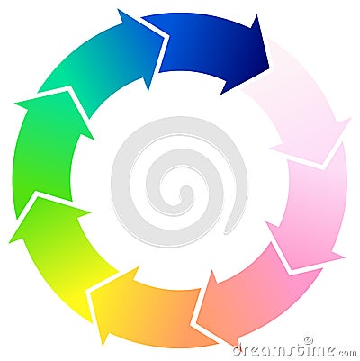 Circle of Arrows Vector Illustration