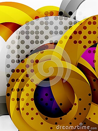 Circle background design Vector Illustration