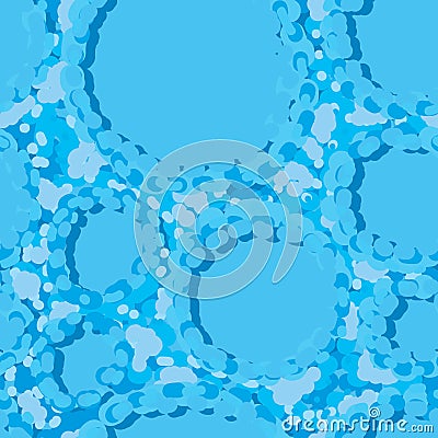Circle blue colors dot seamless pattern Stock Photo