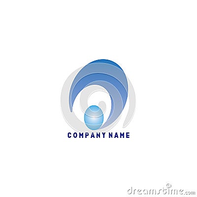 THE CIRCLE BLUE SYMBOL Stock Photo