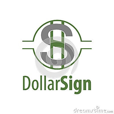 Circle dollar sign logo concept design. Symbol graphic template element Vector Illustration