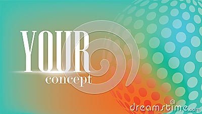 Circle element background, The world is a circle Colors look up a beautiful relationship. Vector Illustration