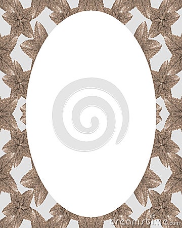 Circle Frame Background with Decorated Borders Stock Photo