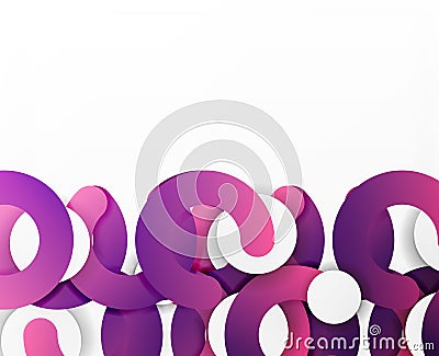 Circle geometric abstract background, colorful business or technology design for web Vector Illustration