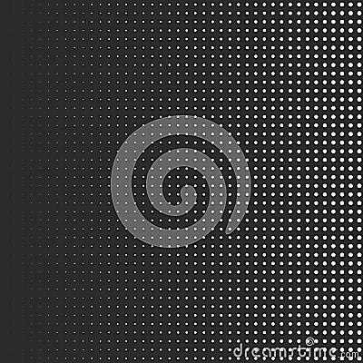 Circle halftone element, monochrome abstract graphic for DTP, pr Vector Illustration