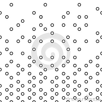 Circle horizontal seamless pattern. Simple circle background. Circle pattern art. Vector Illustration