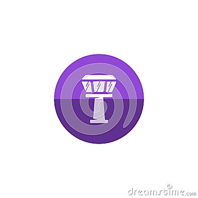 Circle icon - Airport Tower Vector Illustration