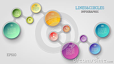 Circle infographic Vector Illustration