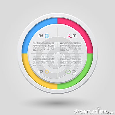 Circle infographic Vector Illustration