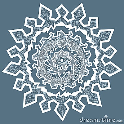 Circle ornament, ornamental round lace Vector Illustration