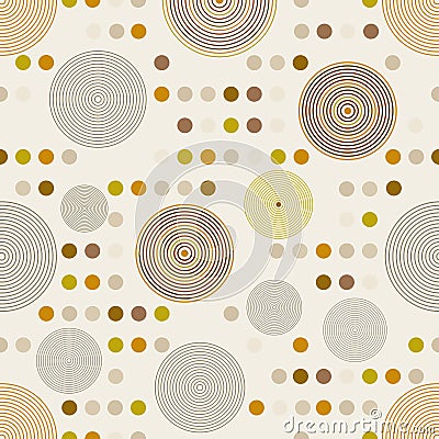 Circle pattern. Modern stylish texture. Vector Illustration