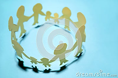 Circle of People Stock Photo