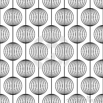 Circle seamless pattern. Repeating abstract circles background. Modern geometric lattice. Repeated geometry ring graphic. Round Vector Illustration