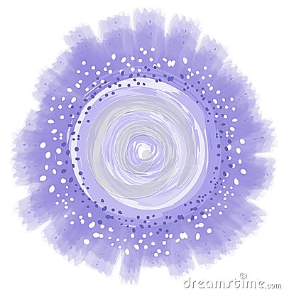 Circle Shaped Flower Logo Stock Photo