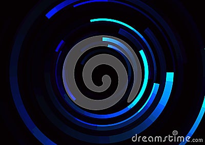 Circle spiral line abstract background Vector Illustration