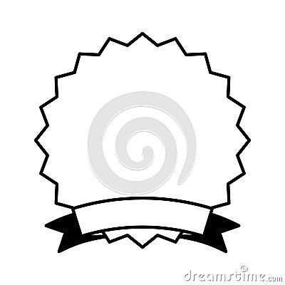 Circle stamp silhouette icon Vector Illustration