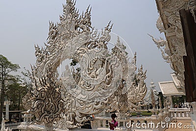 Circle statue in Thailand Editorial Stock Photo