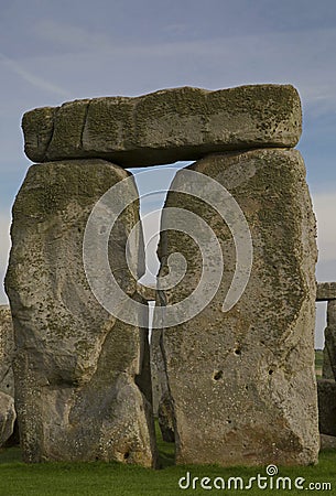 The circle at Stonehenge Stock Photo