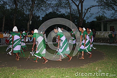 Circle Tribal dance in forest envirment Editorial Stock Photo