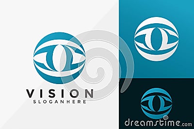 Circle Vision Eye Logo Design, Modern Logos Designs Vector Illustration Template Vector Illustration
