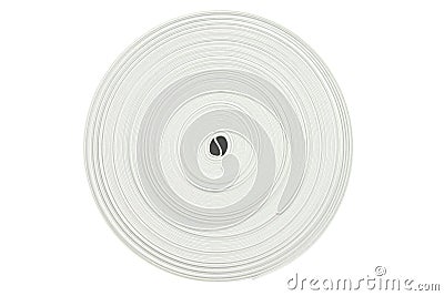 Circle of white elastic roll Stock Photo