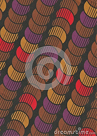 Circles abstract decorative vintage background. Stock Photo