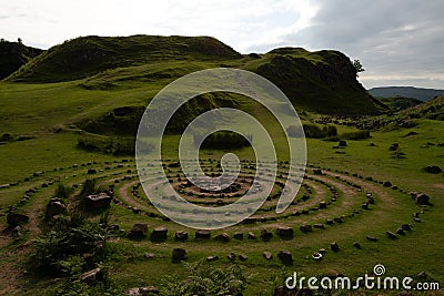 Circles of Fairy Glen, Skye, Scotland Stock Photo