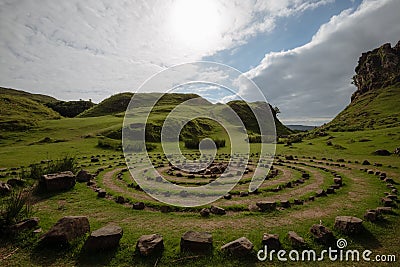 Circles of Fairy Glen, Skye, Scotland Stock Photo