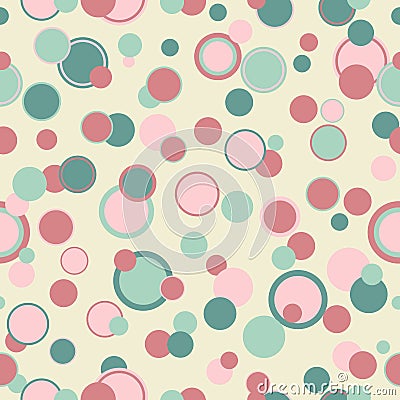 Circles retro bgr Vector Illustration