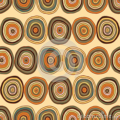 Circles seamless pattern Vector Illustration